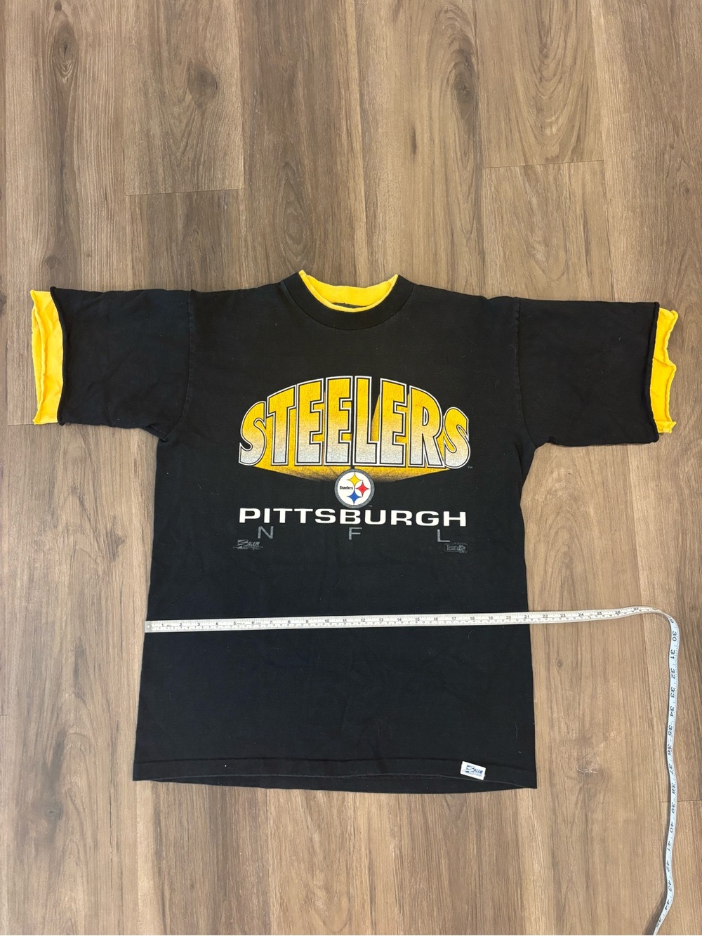 Vintage Pittsburgh Steelers Black & Yellow Layered Tee